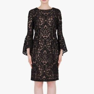 NWT Joseph Ribkoff Elegant Black Lace Dress